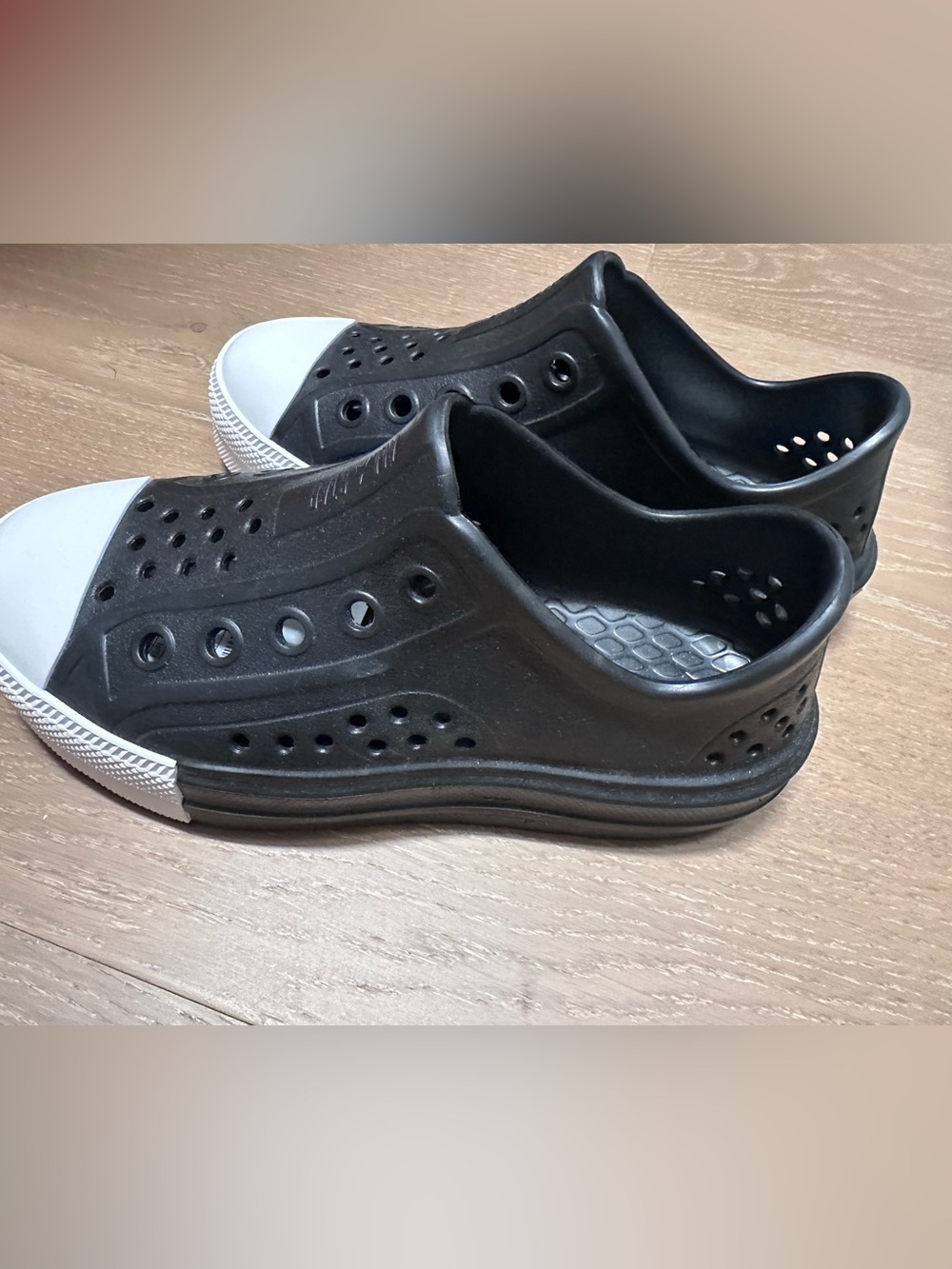 Converse Kids Black and White Slip-On Sneakers